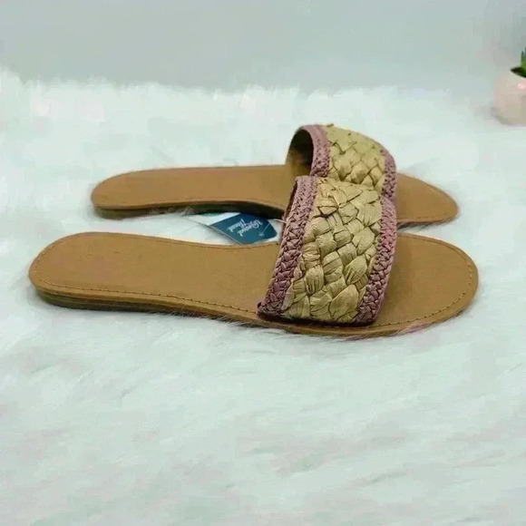 Women's Dez Woven Slide Sandals - Universal Thread, Rose Pink, size 9.5 - Picture 4 of 8